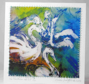 Hand Made Card The Children of Lir Earth