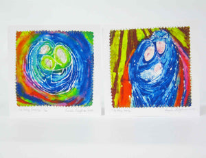 Hand made Card The Holy Family Rainbow