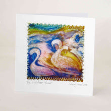 Load image into Gallery viewer, Hand Made Card The Children of Lir
