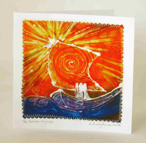 Hand Made Card The Sunset Voyage