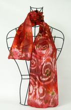 Load image into Gallery viewer, A Silk Satin Neck Scarf Celtic Robin
