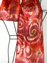 Load image into Gallery viewer, A Silk Satin Neck Scarf Celtic Robin
