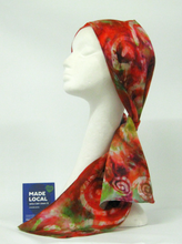 Load image into Gallery viewer, A Silk Satin Neck Scarf Celtic Autumn Orchard
