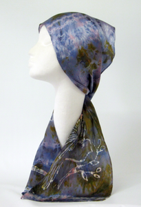 Silk Satin Neck Scarf The Long Tail Tit