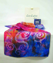 Load image into Gallery viewer, Silk Habotai Scarf Celtic Pink Carnival
