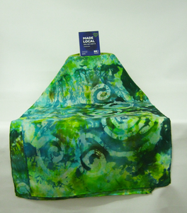 Silk Scarf Hand Painted Celtic Emerald Forrest