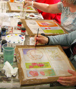 Silk Painting Work Shop One day Saturday 26th August 10am - 3am