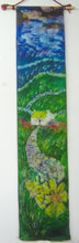 Load image into Gallery viewer, Silk Wall Hanging The Cottage Path
